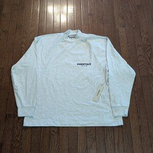 BNWT Fear of God Essentials Light Oatmeal Long Sleeve Shirt - Size S